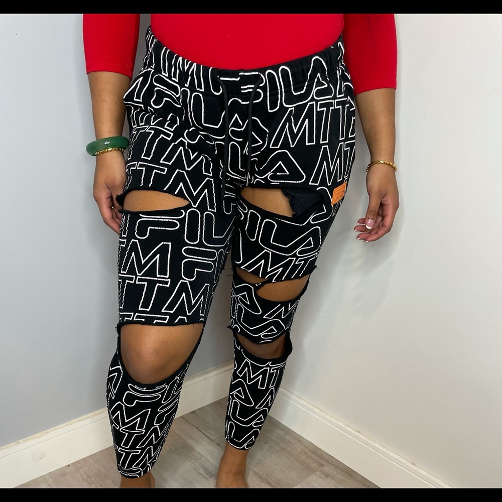 Ripped Fila jogger sweats